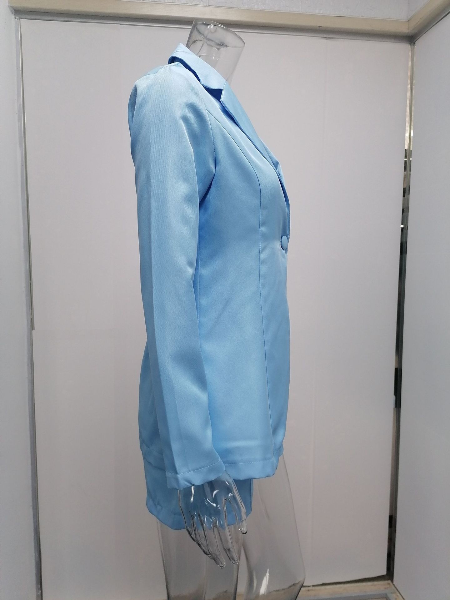 Elegant Women Active Blazer Jacket And Shorts Set For Autumn_voghion.com