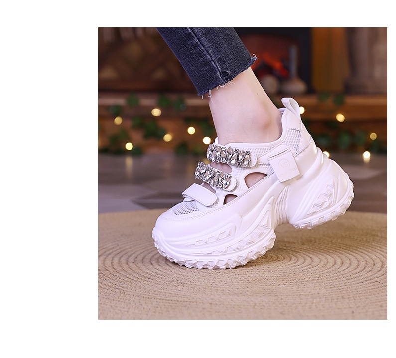 Zapatillas Walking Mujer Con Suela Durian Y Brillantes Plataforma_voghion.com