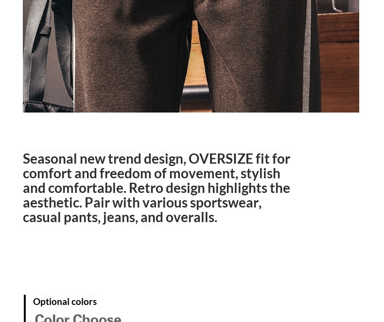 Herren Freizeithose Im Retro Stil Gerade Geschnitten Bequem_voghion.com