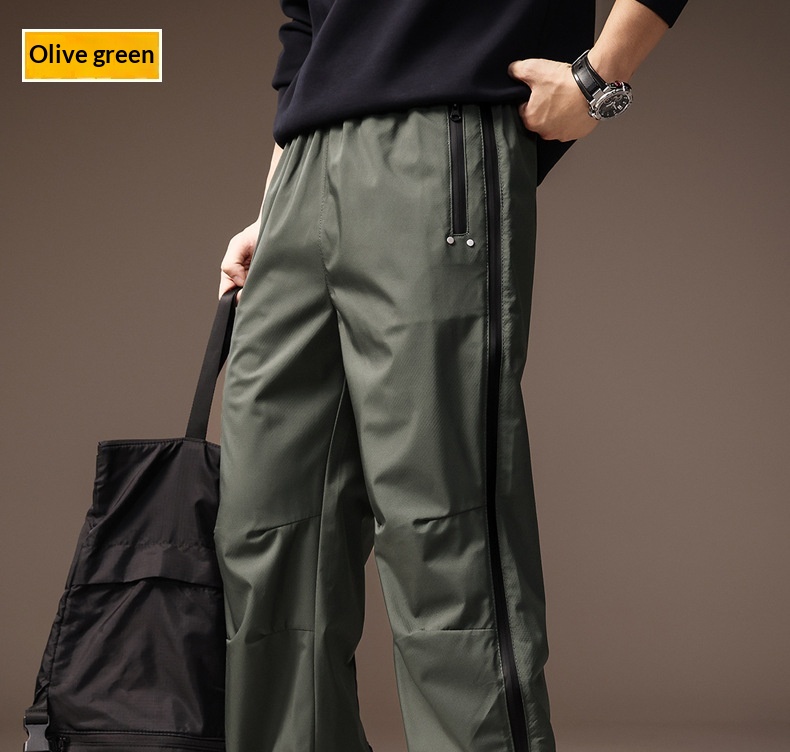 Pantalón casual hombre outdoor impermeable cortavientos recto_voghion.com