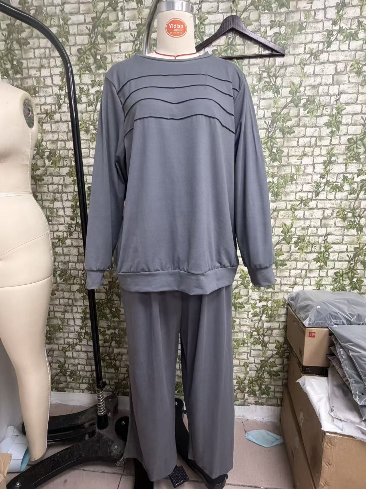 Damen Freizeit Zweiteiler Mit Langarm Für Herbst Und Winter_voghion.com