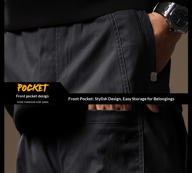 Herren Cargo Hosen Outdoor Freizeit Gerader Schnitt Locker Herbst_voghion.com