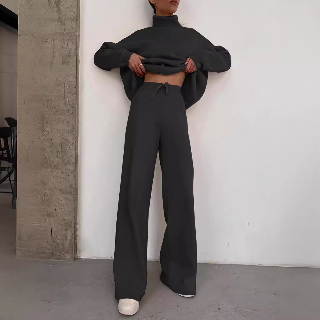 Herbst/Winter 2025: Europäische und amerikanische Damenmode – Grenzüberschreitend, neu, modisch, gestrickt, mit Schnürung, lässig_voghion.com