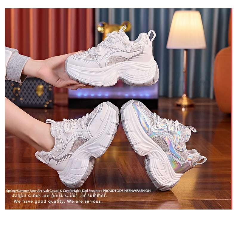 Breathable Mesh Dad Trainers Thick Sole Height Increasing Shoes_voghion.com