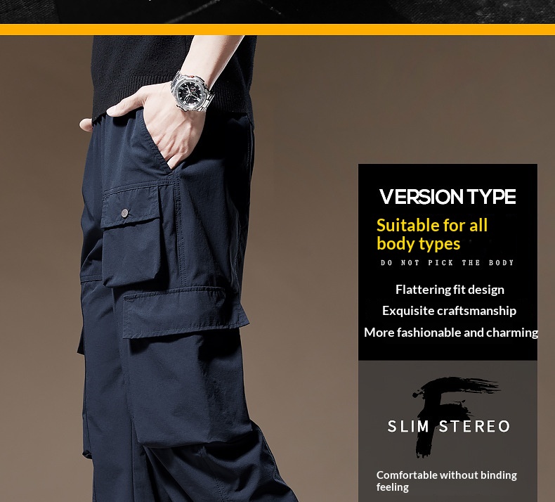 Herren Cargohose Mit Taschen Im Retro-stil Für Herbst Und Winter_voghion.com