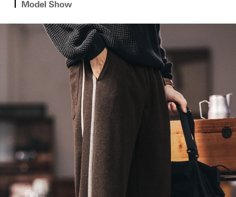 Herren Freizeithose Im Retro Stil Gerade Geschnitten Bequem_voghion.com