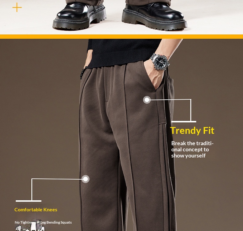 Herren Jogginghose Im Amerikanischen Retro Stil Weit Geschnitten_voghion.com