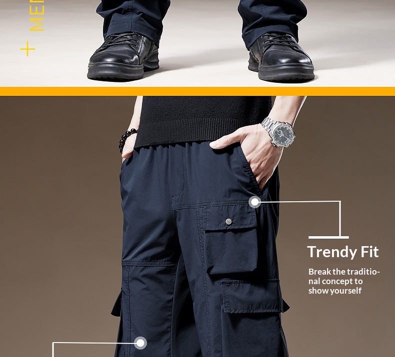 Herren Cargohose Mit Taschen Im Retro-stil Für Herbst Und Winter_voghion.com