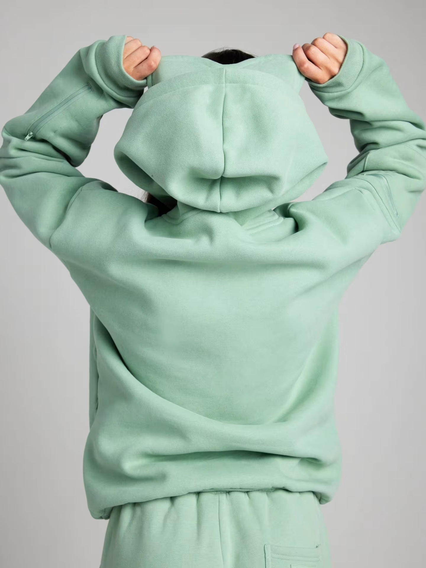 Pullover Kapuzen Trainingsanzug Damen Für Herbst Und Winter_voghion.com