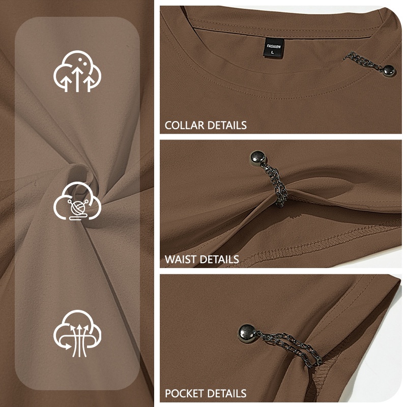Herren T-shirt Sommer Polo Stil Einfarbig Kurzarm Freizeit_voghion.com