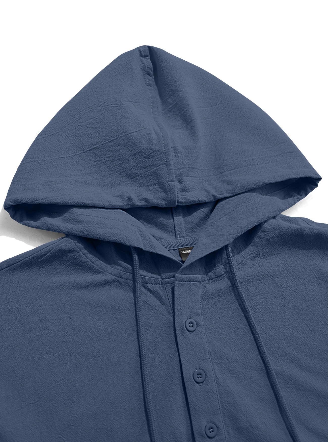 Polo da uomo in lino con cappuccio per spiaggia ed estate_voghion.com