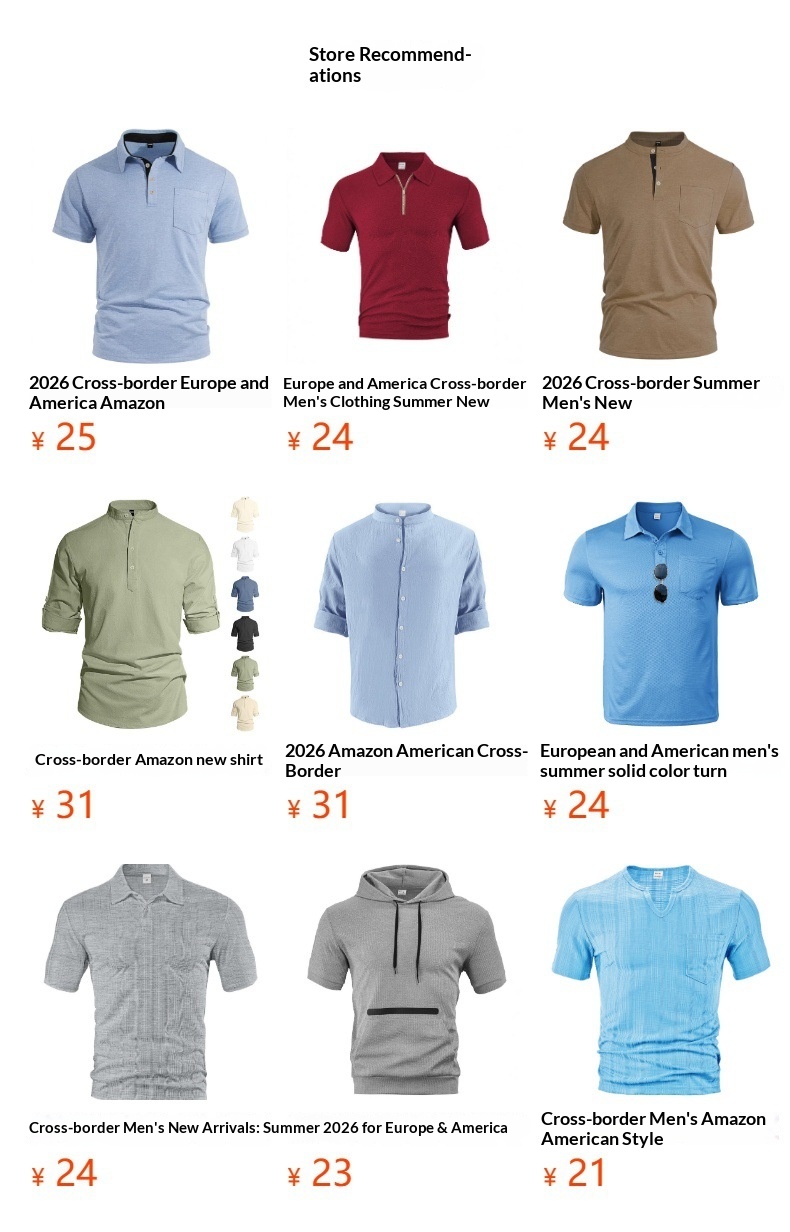 Herren Waffelstrick T-shirt Kurzarm Rundhals Sommer Oberteil_voghion.com