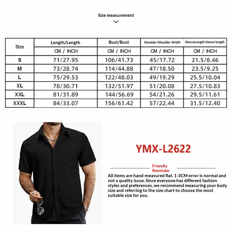 Men's Solid Colour Polo Shirt Smart Casual Short Sleeve Top_voghion.com