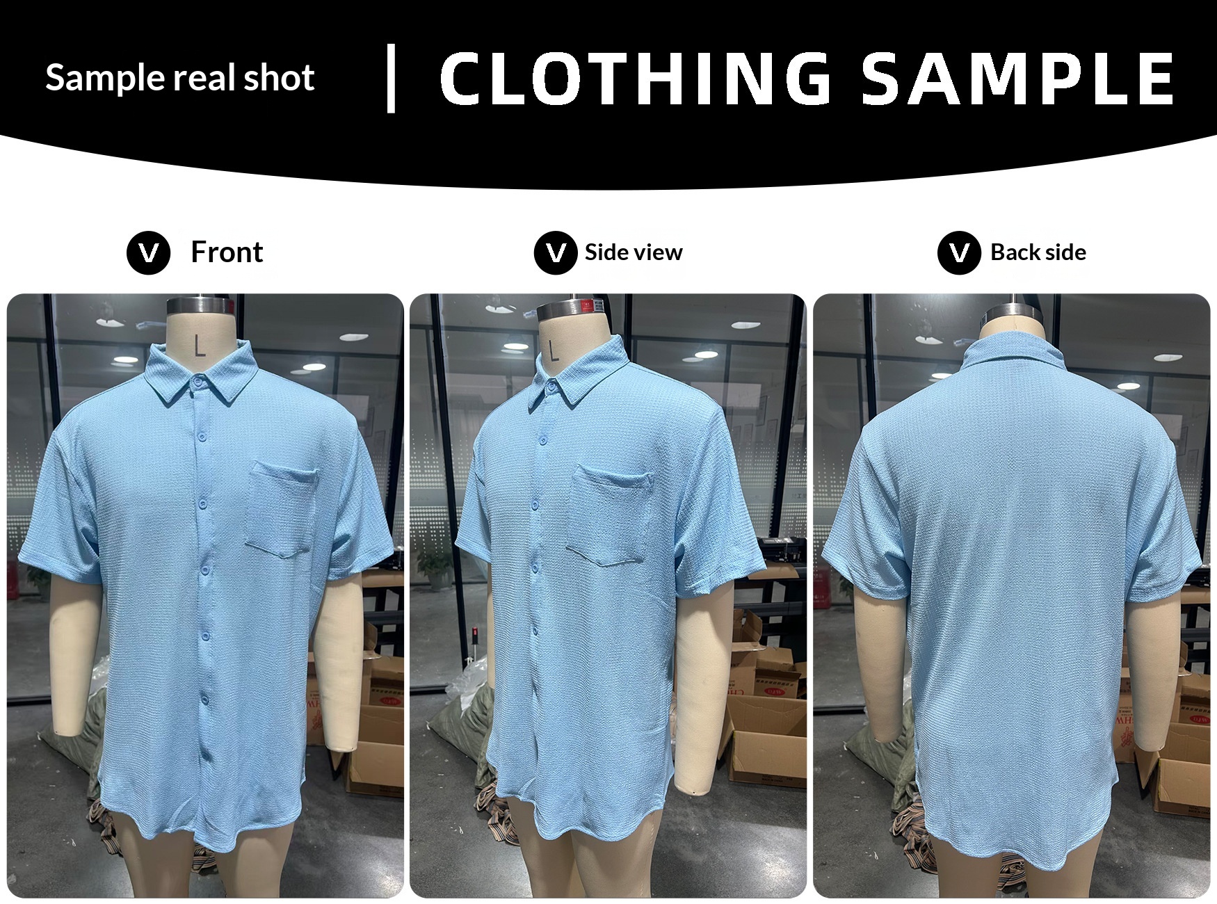 Men's Polo Shirt Solid Colour Short Sleeve Casual Large Size_voghion.com
