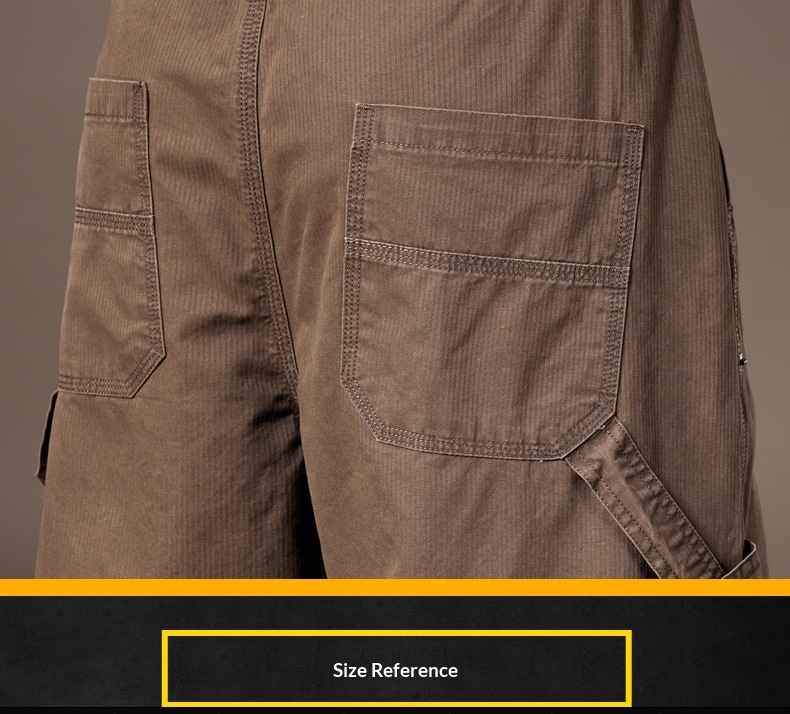 Pantalon cargo homme large multi-poches style décontracté été_voghion.com
