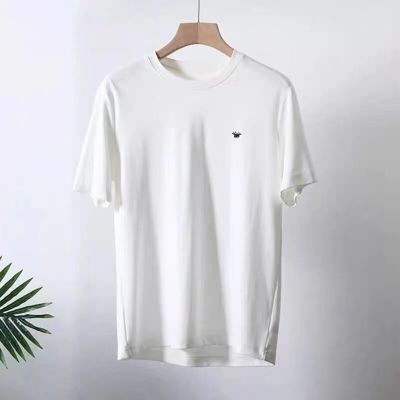 T-shirt uomo in cotone a maniche corte con scollo rotondo_voghion.com