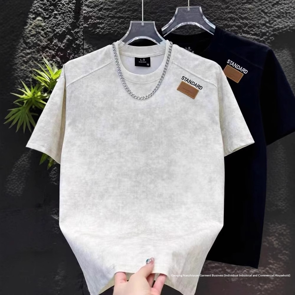 Men's Loose Fit T-shirt Trendy Versatile Summer Style For Men_voghion.com