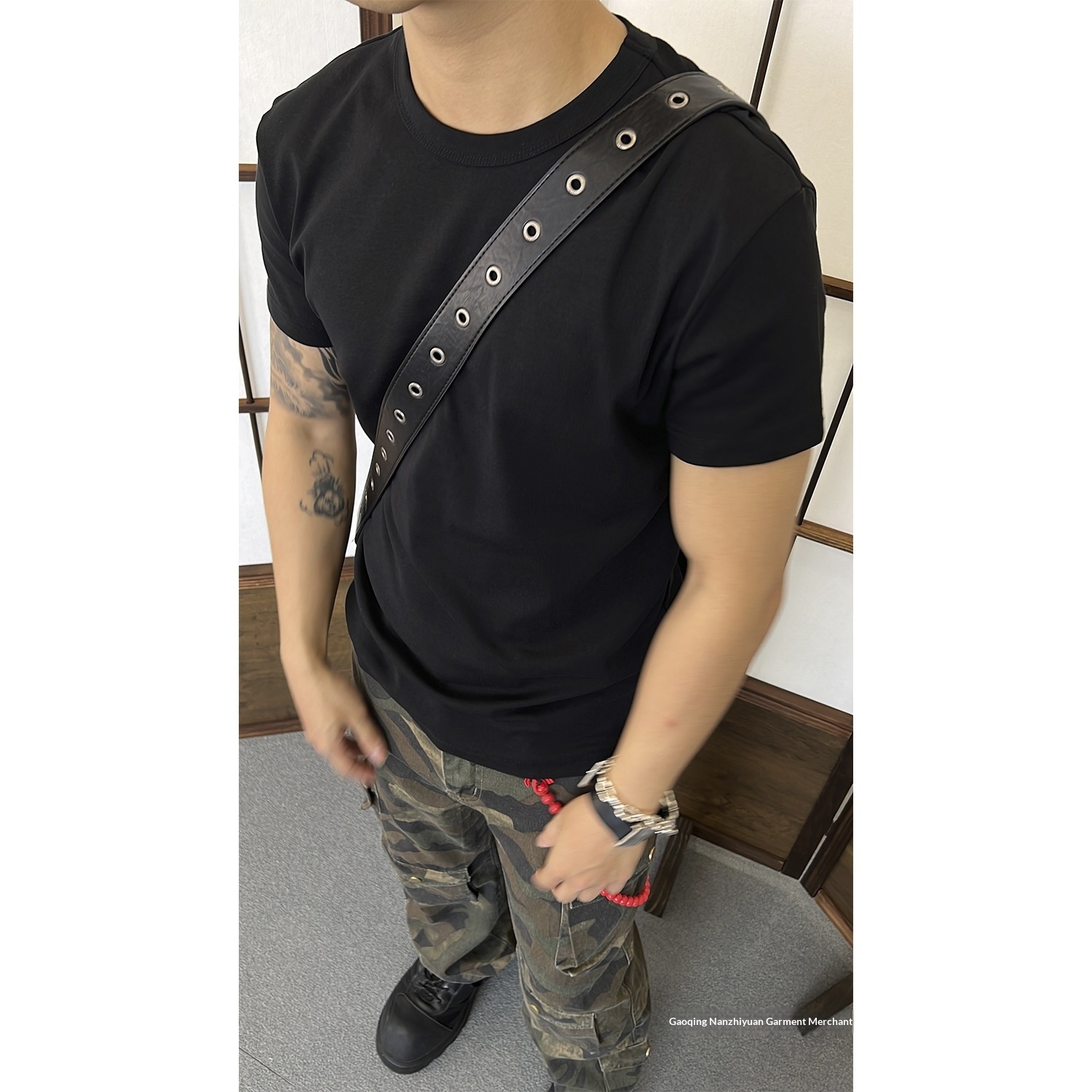 Herren Polo T-shirt Schweres Eisseiden-material Slim Fit_voghion.com