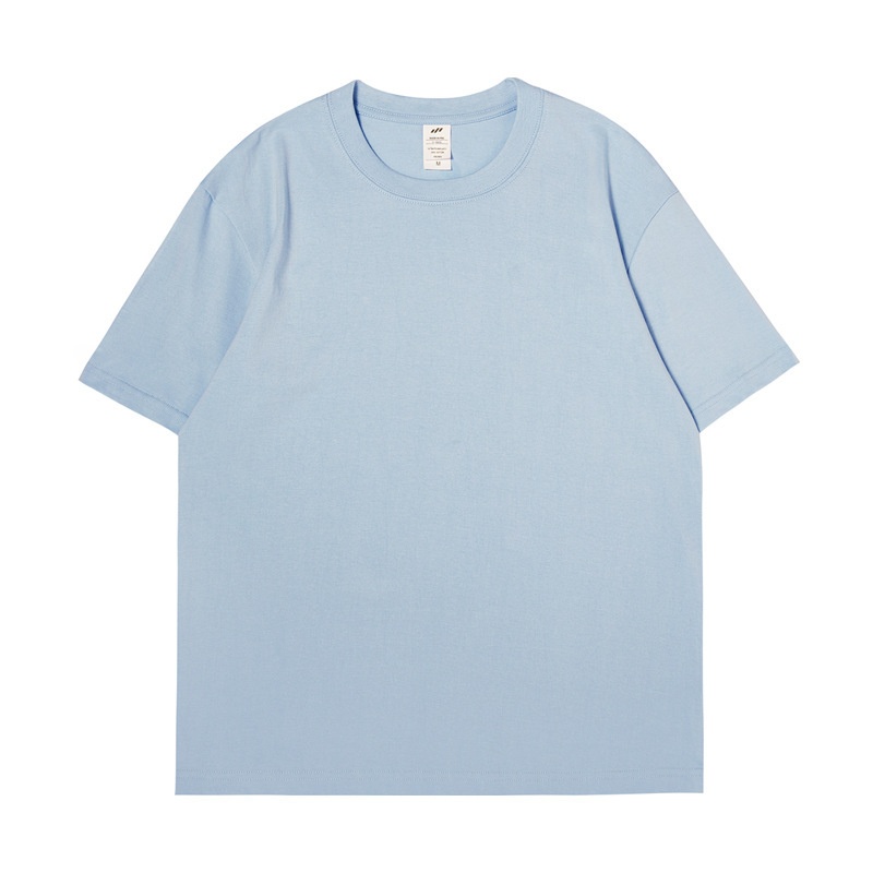Men's T-shirt Combed Cotton Solid Colour American Style Top_voghion.com