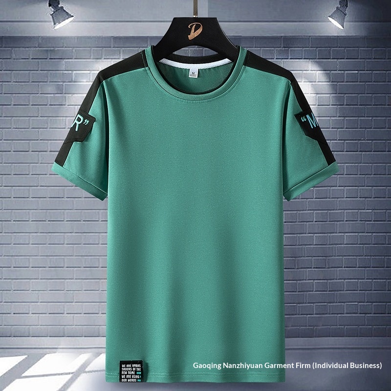 Herr t-shirt i ren bomull med lös passform trendig och stilren_voghion.com