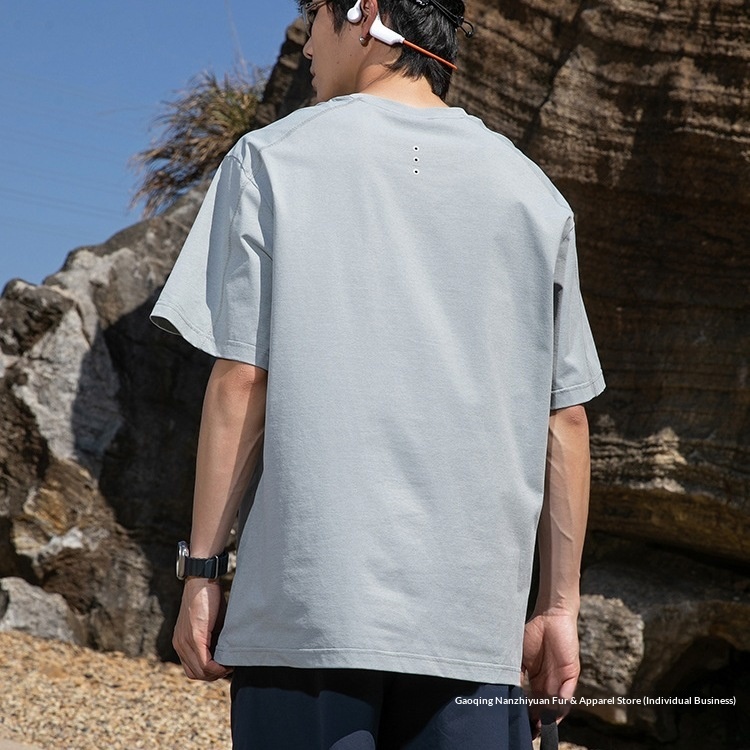 Men's Breathable Quick-dry Cycling T-shirt For Summer Activities_voghion.com