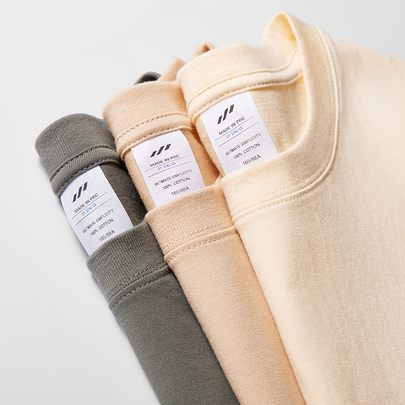 Men's T-shirt Combed Cotton Solid Colour American Style Top_voghion.com