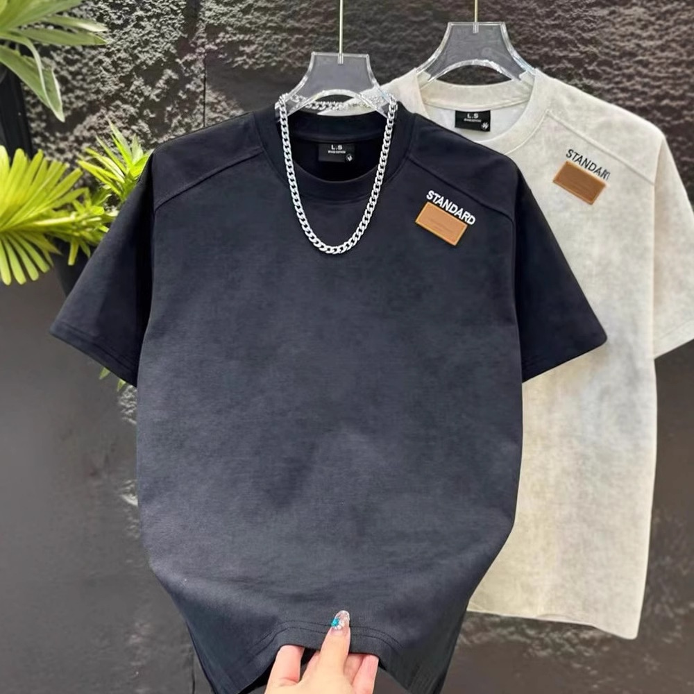 Men's Loose Fit T-shirt Trendy Versatile Summer Style For Men_voghion.com