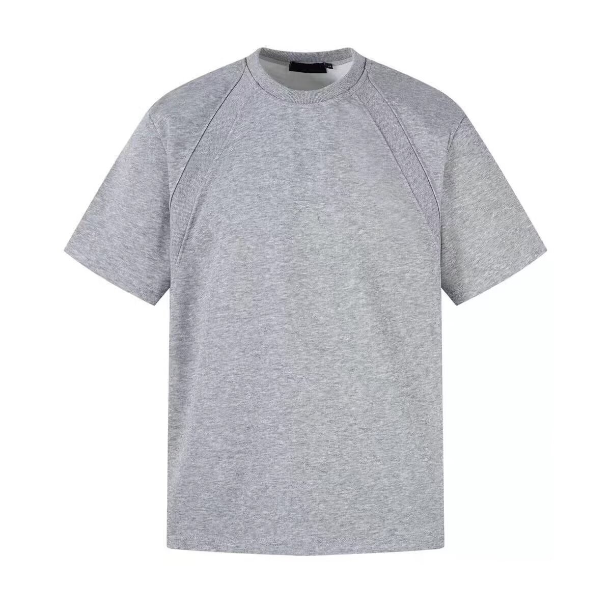 T-shirt da uomo in cotone vestibilità boxy con inserti_voghion.com