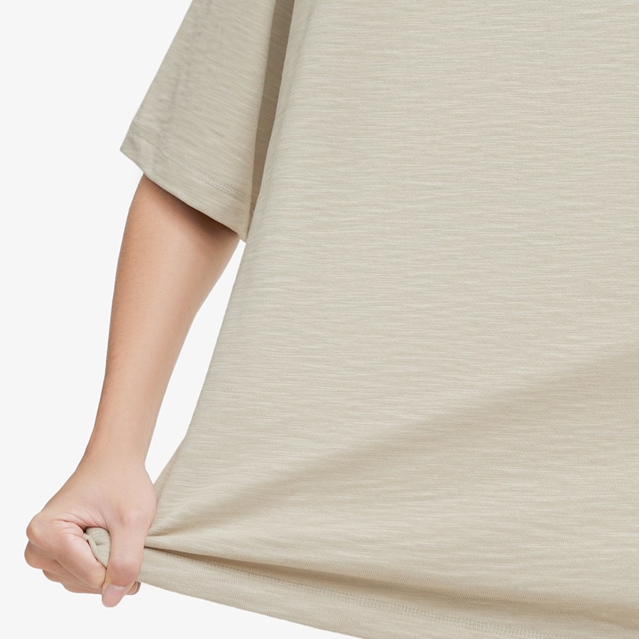 Herren T-shirt Aus Bambus-baumwolle Rundhalsausschnitt Freizeit_voghion.com