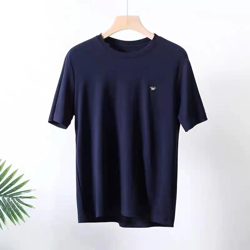 T-shirt uomo in cotone a maniche corte con scollo rotondo_voghion.com