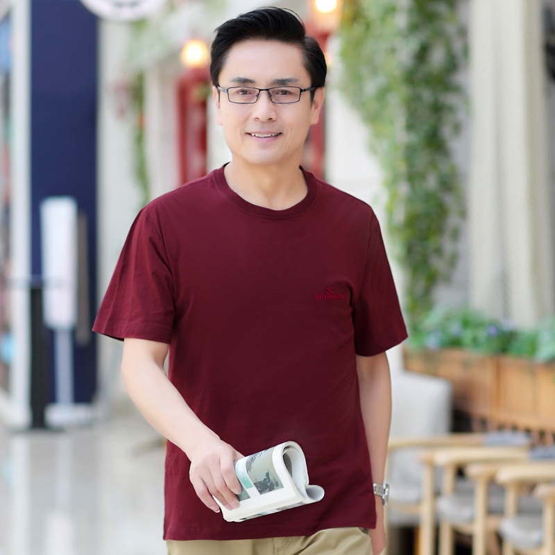 Men's Cotton T-shirt For Men Loose Fitting Summer Top Breathable_voghion.com