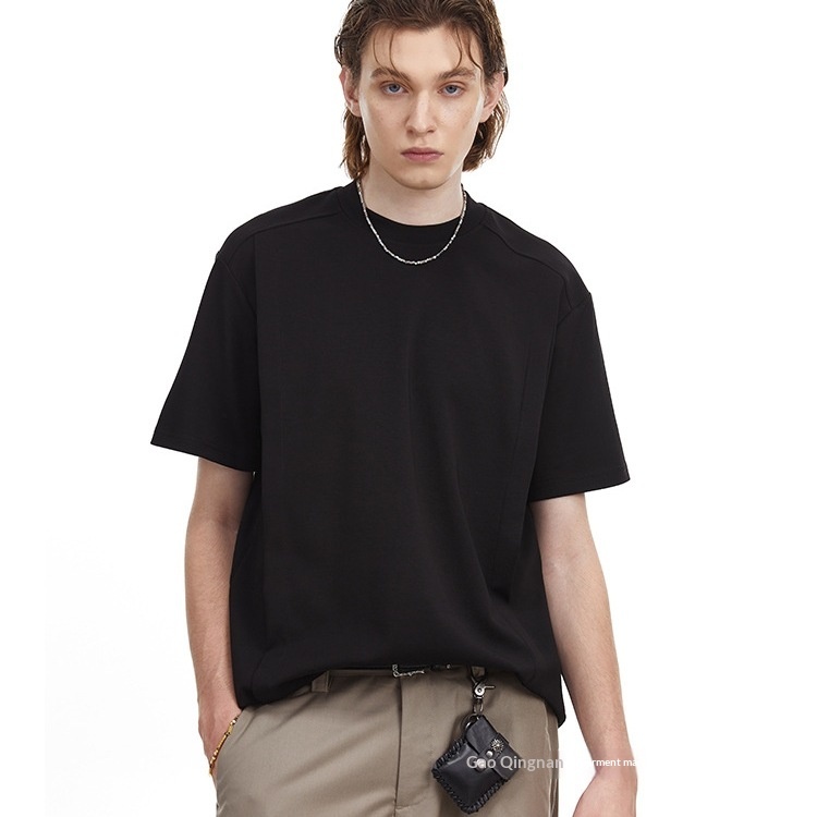 Herr t-shirt retro dekonstruerad ledig passform sommar casual_voghion.com