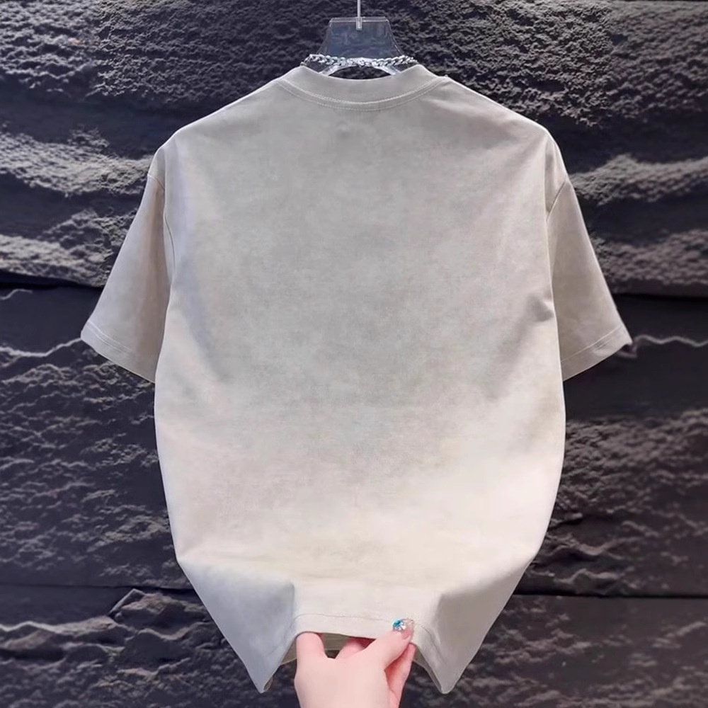 Men's Loose Fit T-shirt Trendy Versatile Summer Style For Men_voghion.com