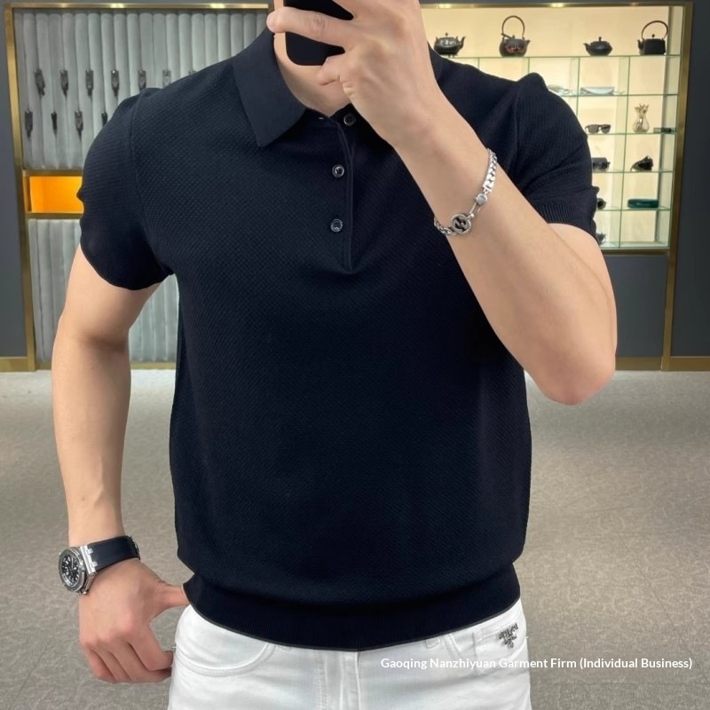 American-style Versatile Short-sleeve T-shirt For Men, Loose Fit, Niche Knit, 2023 New Summer Model, Unique Casual_voghion.com