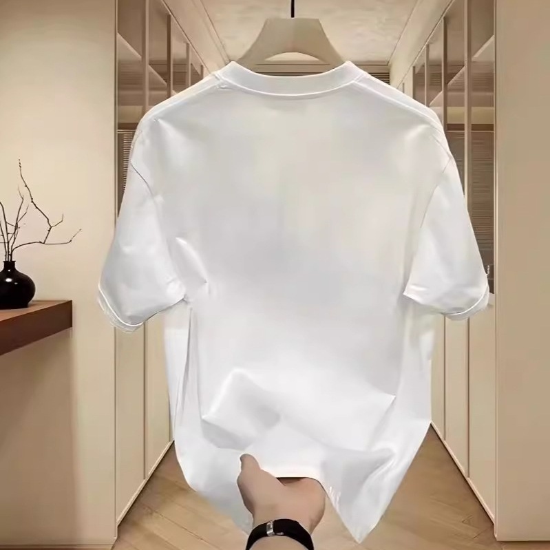 Herr t-shirt i bomull med rund hals och personligt tryck_voghion.com