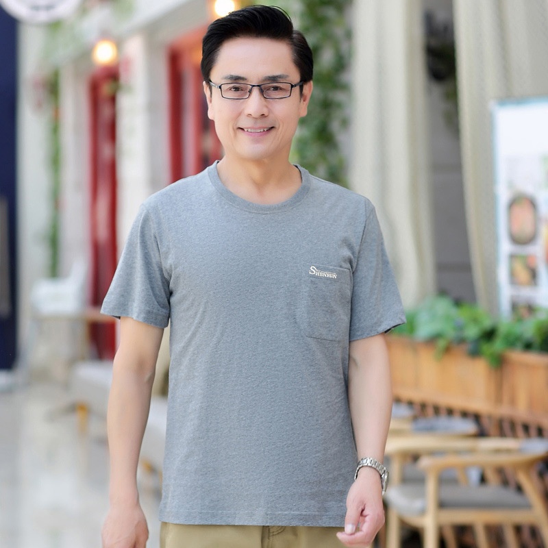 Men's Cotton T-shirt For Men Loose Fitting Summer Top Breathable_voghion.com