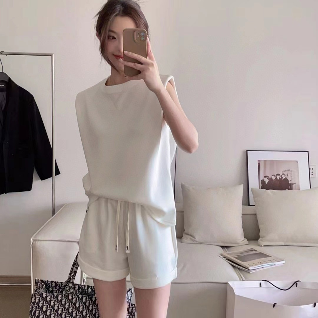 Women's Two Piece Active Set Loose Casual Sporty Matching Outfit_voghion.com
