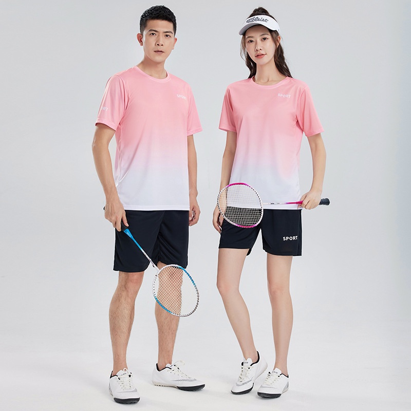 Gradient Sport Suit Women's Quick-dry Running Set For Summer_voghion.com