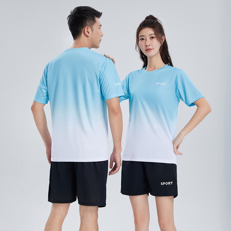 Gradient Sport Suit Women's Quick-dry Running Set For Summer_voghion.com