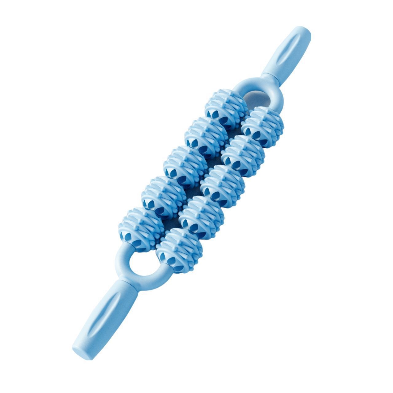 Yoga Muscle Roller Double Row Deep Tissue Massage Stick Fitness_voghion.com