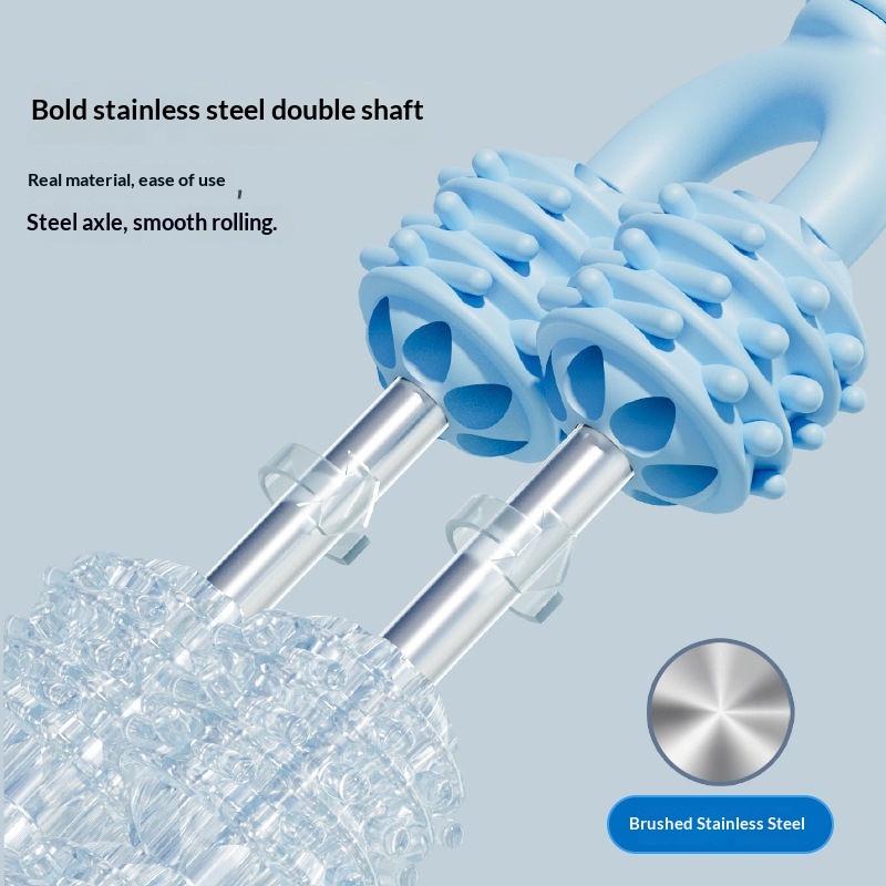Yoga Muscle Roller Double Row Deep Tissue Massage Stick Fitness_voghion.com