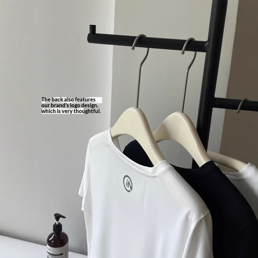 Kort mouwige sport set voor dames ademende hardloopkleding_voghion.com