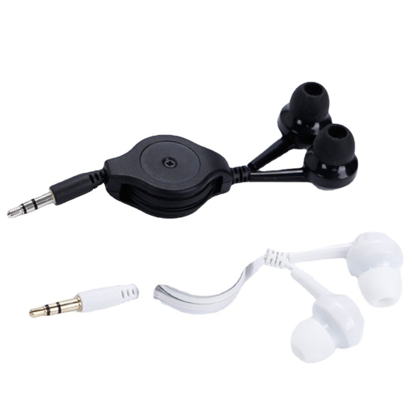 Câble rétractable pour écouteurs MP3, compatible avec les téléphones Android, avec prise jack 3,5 mm et longueur 0,8 m._voghion.com