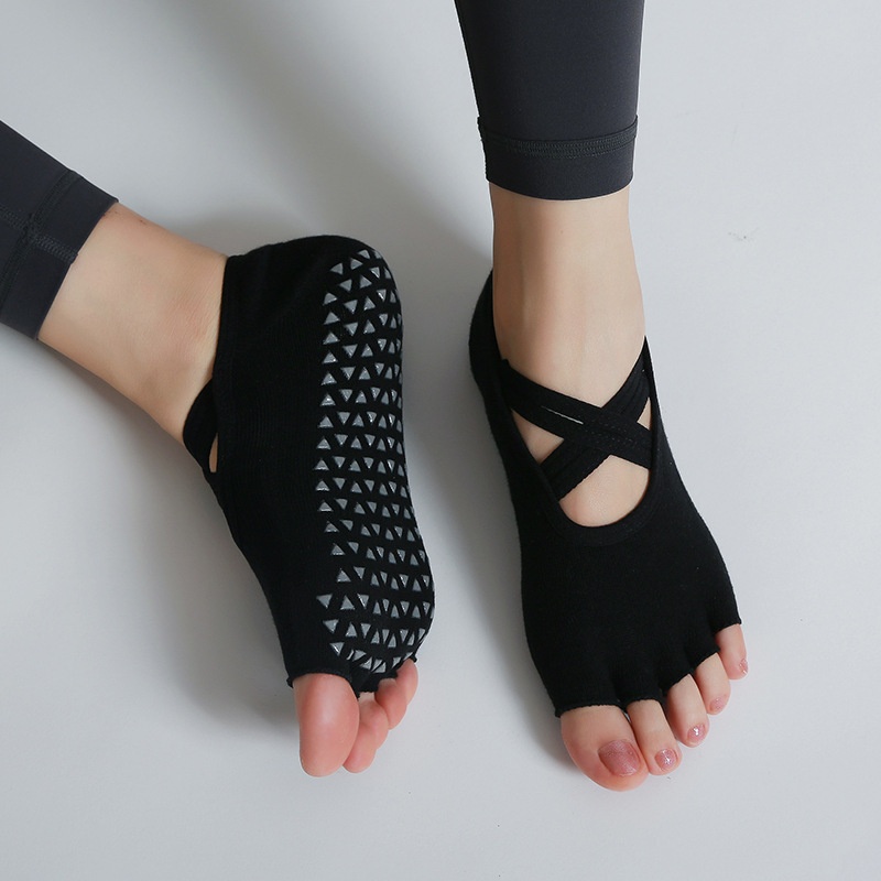 Chaussettes de yoga professionnelles avec grip antidérapant_voghion.com