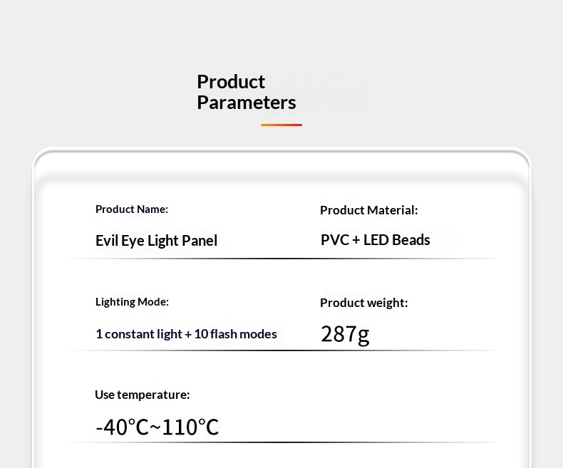 Devil's Eye Blinking Ambient Rear Window Car Sticker LED Dynamic Display Expression Light Decoration_voghion.com