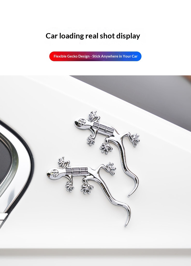 Motorcycle Solar Led Warning Light Anti-collision Gecko Decor_voghion.com