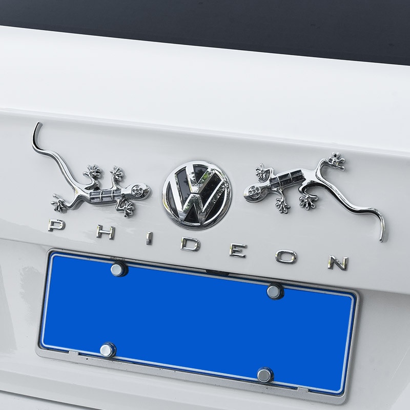 Motorcycle Solar Warning LED Flashing Anti-Collision Light Car Decoration Gecko Tail Sticker_voghion.com