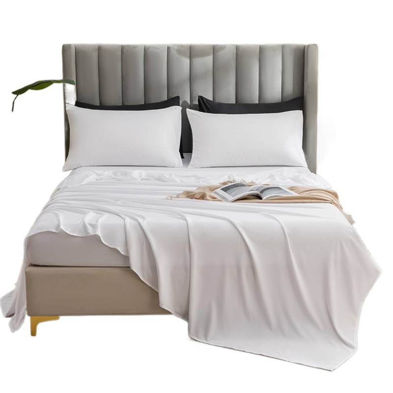 Set di lenzuola con angoli elasticizzati in tinta unita spazzolata per il commercio transfrontaliero, prodotti per la biancheria da letto esclusivamente per il commercio estero, può_voghion.com