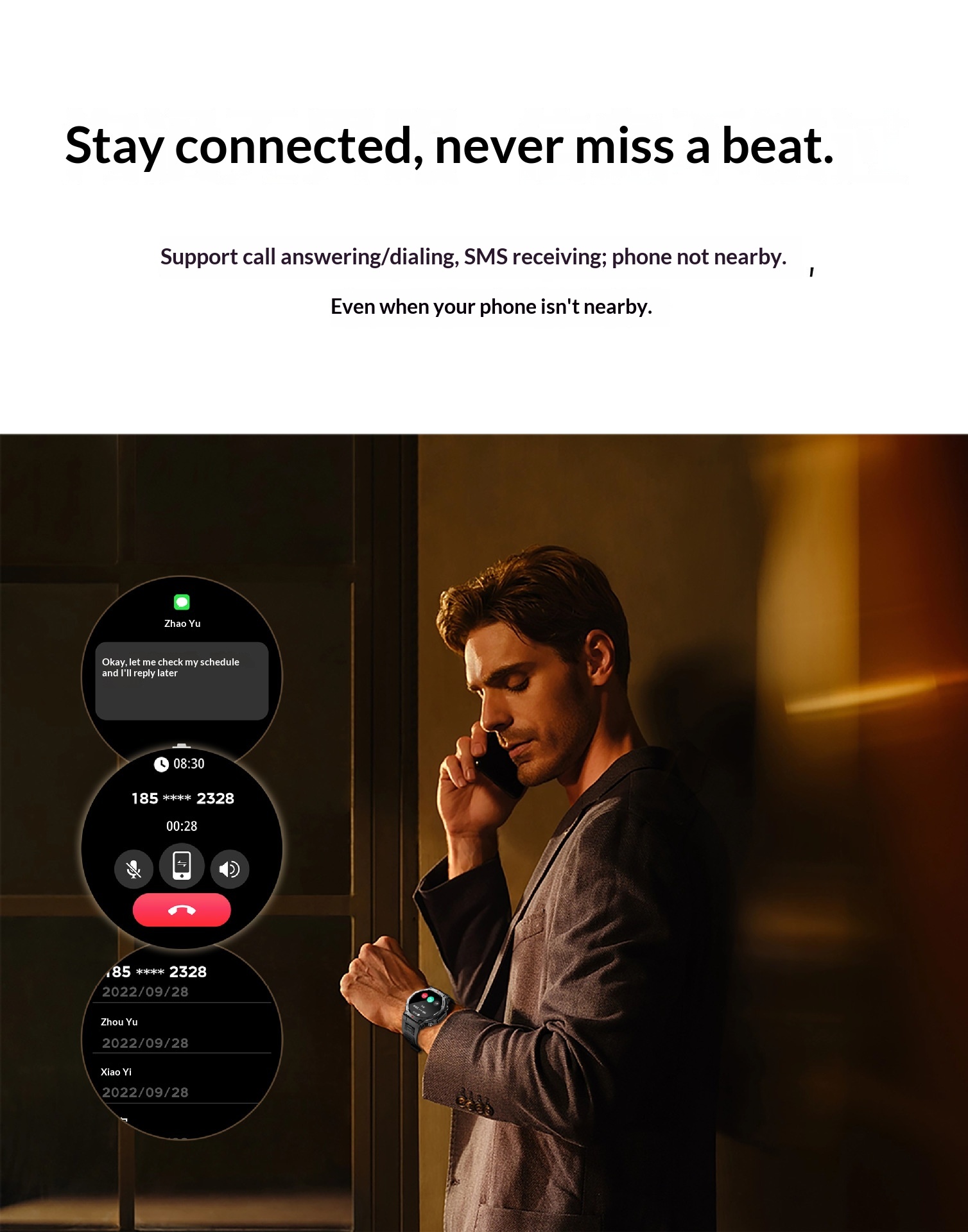 KT85 Smart New 2025 Bluetooth Call Flashlight Heart Rate Blood Oxygen Meter Step Multi-Function Outdoor Watch_voghion.com