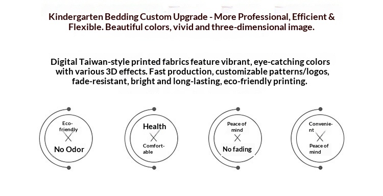 Bedruckte Winterdecke, Kinderbettwäsche-Set, Direktversand für Kindergartenkinder_voghion.com